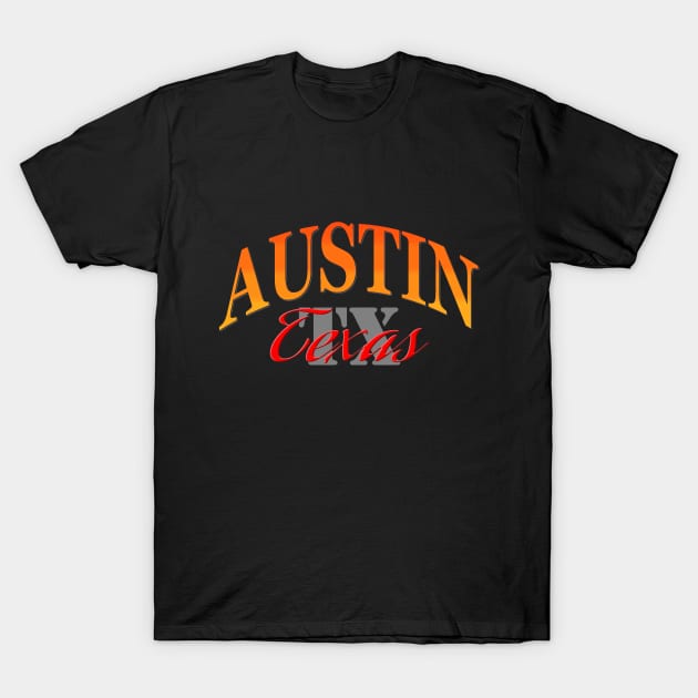 City Pride: Austin, Texas T-Shirt by Naves